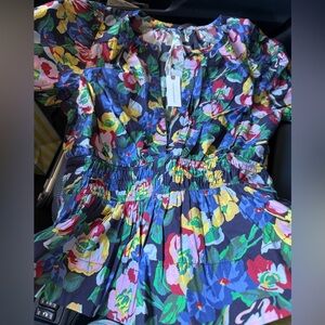 Anthropologie Floral Blouse